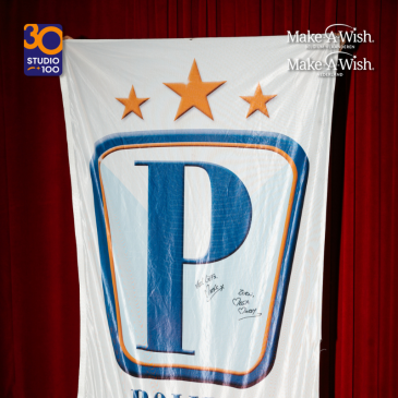Originele Mega Mindy politie vlag (gesigneerd)